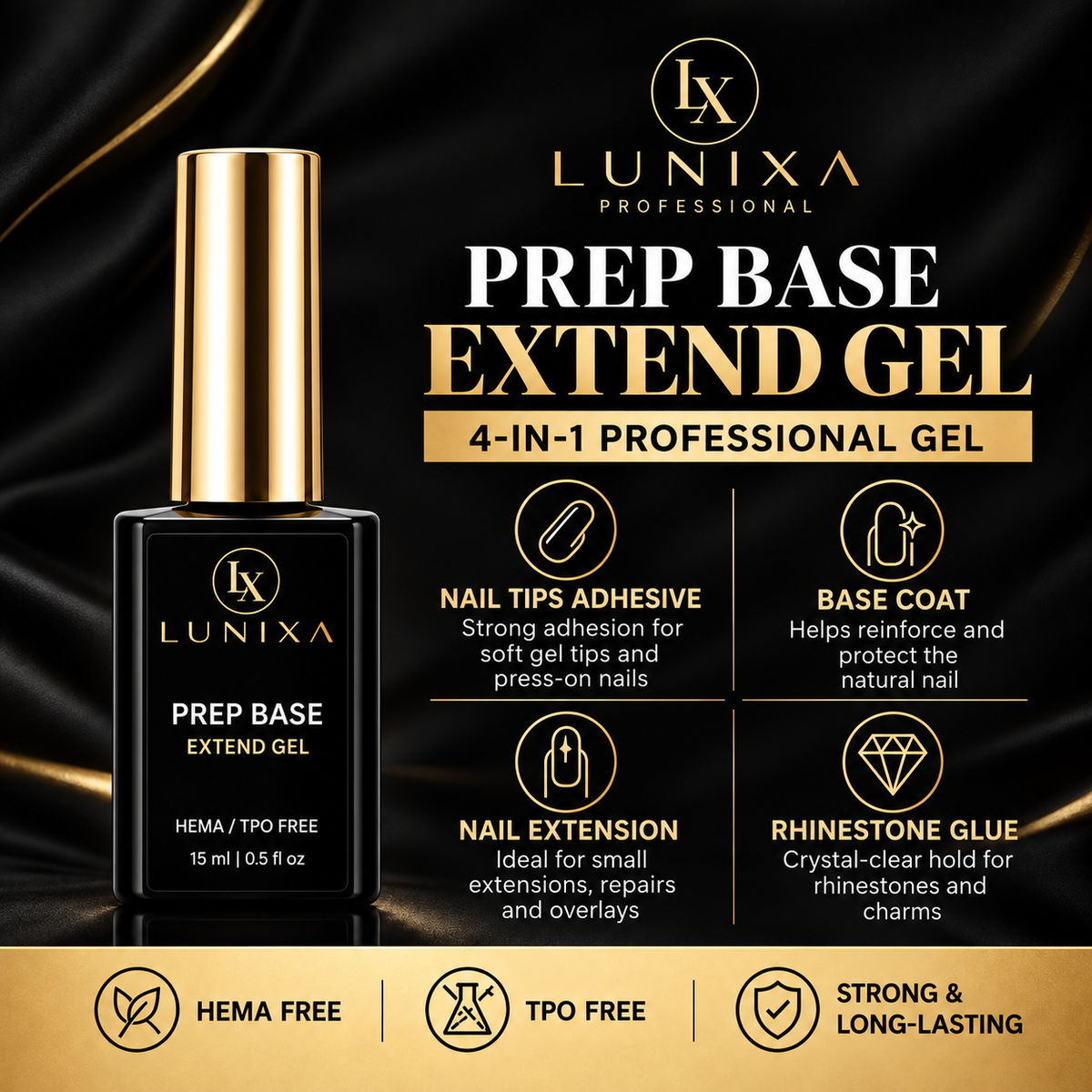 Fórmula profesional 4 en 1 Lunixa Extend Gel