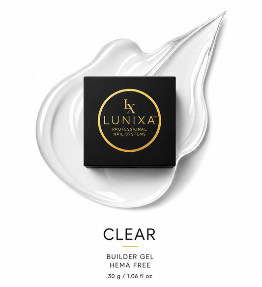 LUNIXA Clear Builder Gel | HEMA FREE | 30g
