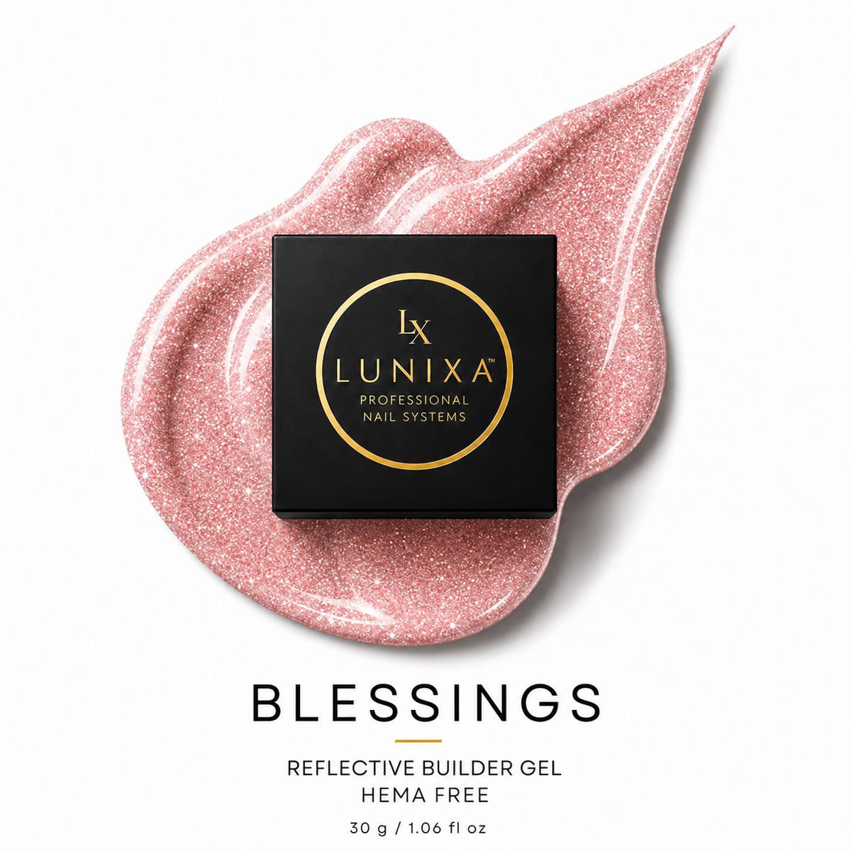 Lunixa Reflective Builder Gel – Blessings | 30 g